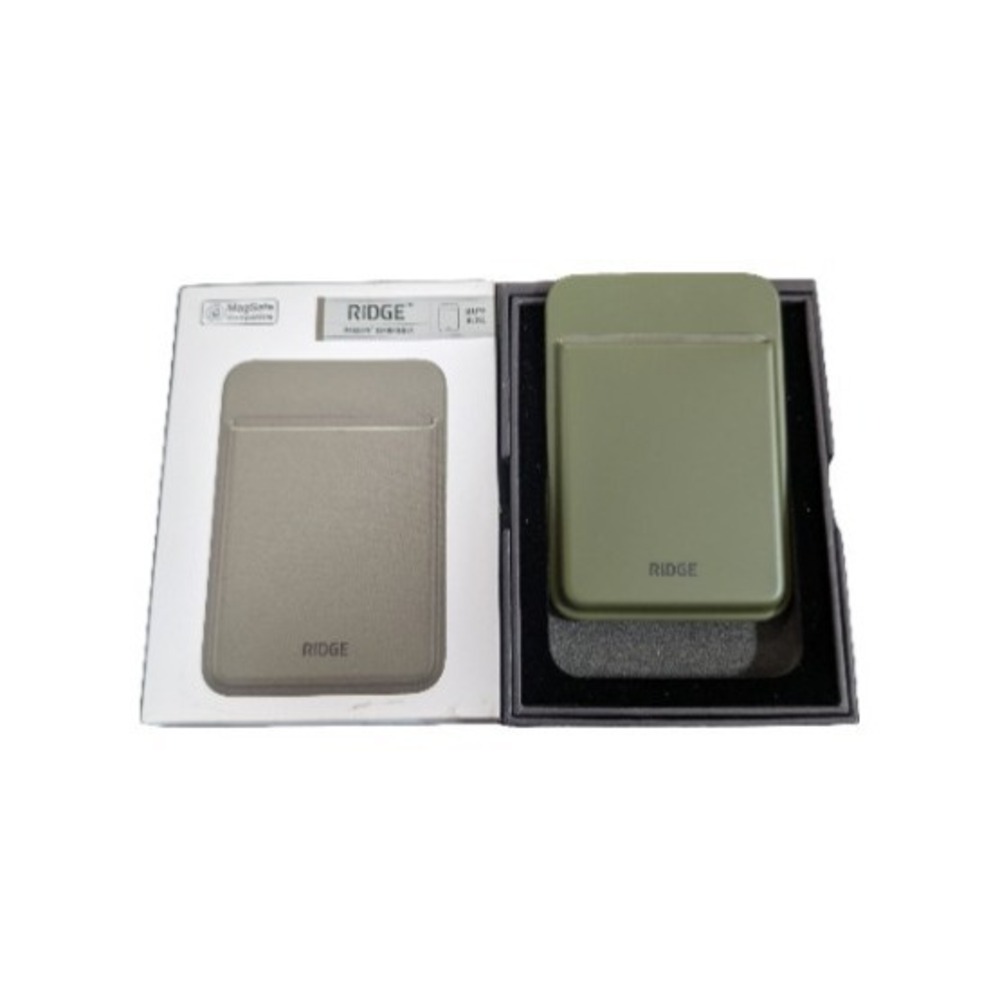 Pp3U The Ridge Wallet Magsafe Cardholder Magnetic - Matte Olive Gently Used